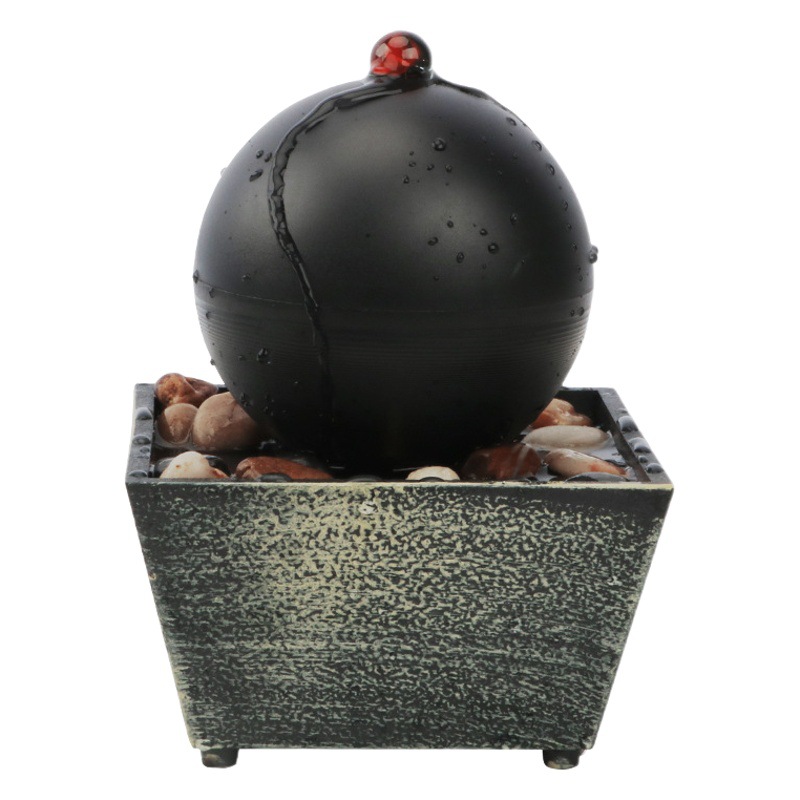 Desktop running water decoration living room office indoor small fountain feng shui wheel fortune bonsai creative craft gift jewelry