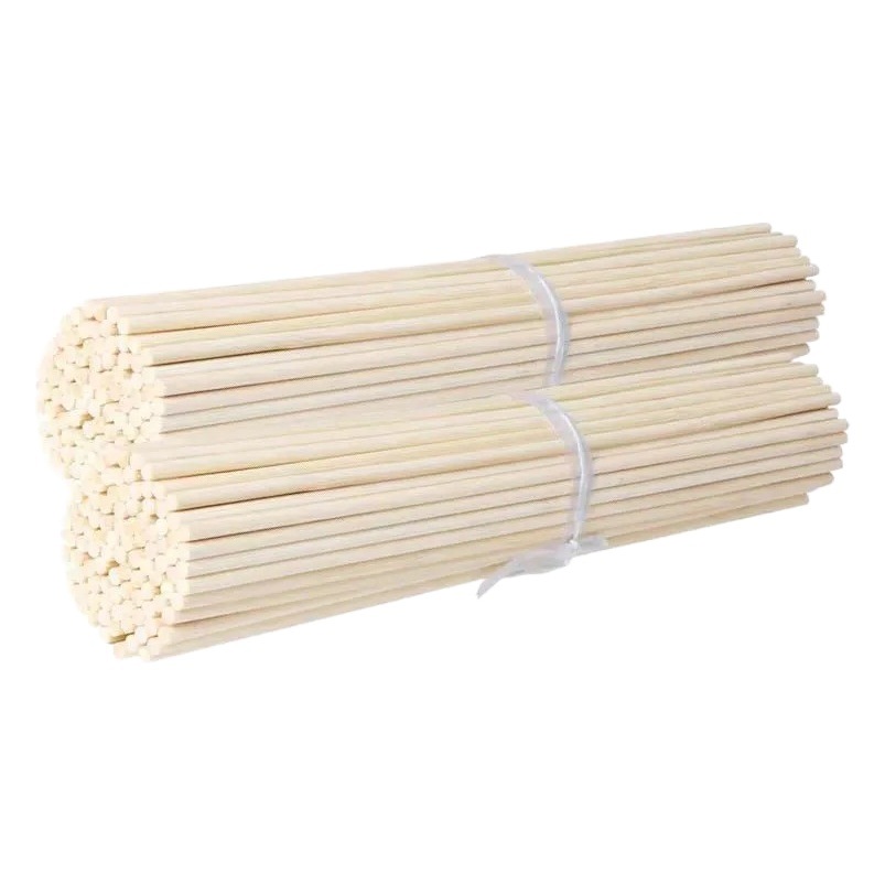 Disposable bamboo stick barbecue string sugar gourd bouquet flat head cotton candy bamboo stick two ends flat bamboo stick