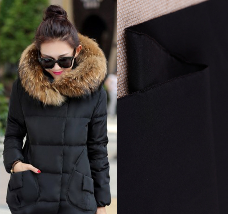 75D velvet imitation memory cloth windbreaker fabric winter cotton-padded jacket down jacket fabric spot supply
