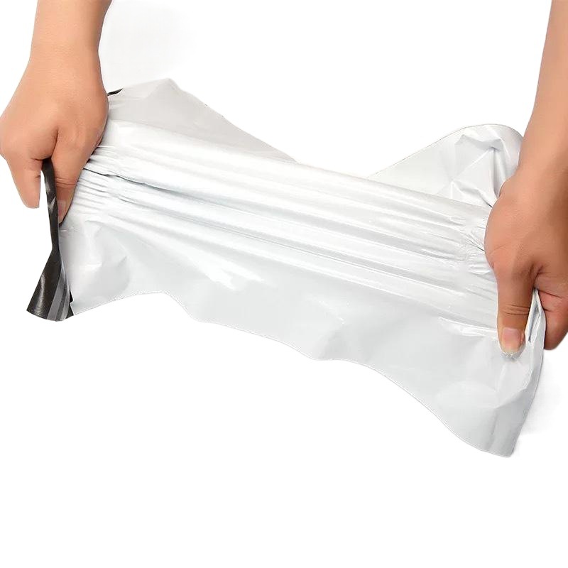 New Material White Express Bag Thickened Cross-border Logistics Packaging Bag Waterproof Express Packaging Bag Express Bag