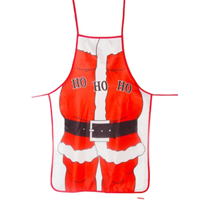 Cross-border wholesale Amazon Christmas decoration apron fabric color printing decorative props waist cartoon Christmas clothing
