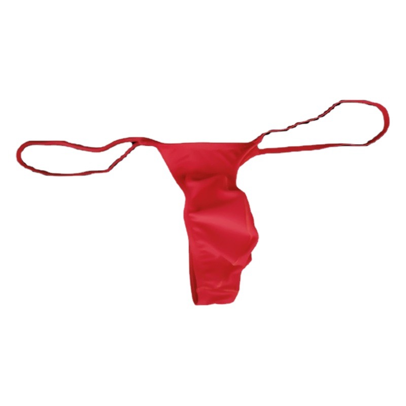 European and American New Men's Thong Underwear Mini Colorfulful Thong Elastic Nylon U-Convex Sexy Pants