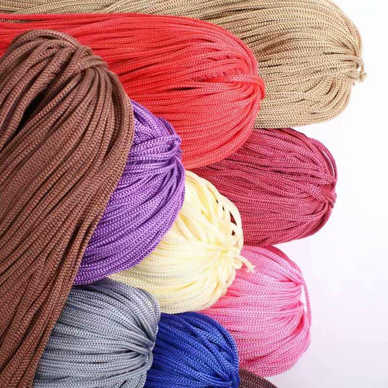 Picture of Light body thread ice silk thread hook hat hook thick hollow thread bright silk thread hand-woven off-shelf sun hat thick wool