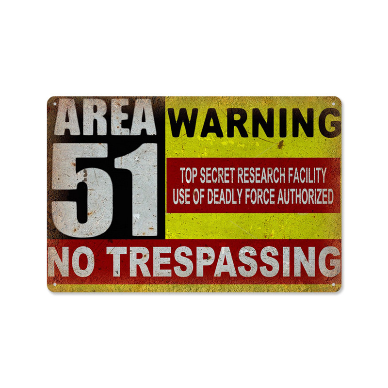 Picture of Cross-Border Hot-Selling Retro Warning Signs No Smoking American Iron Paintings Art Home Posters Decorative Paintings