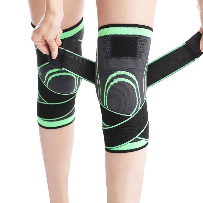 Strap Pressure Belt Knitted Sports Kneepad Badminton Running Fitness Kneepad Outdoor Mountaineering Kneepad Warm Kneepad