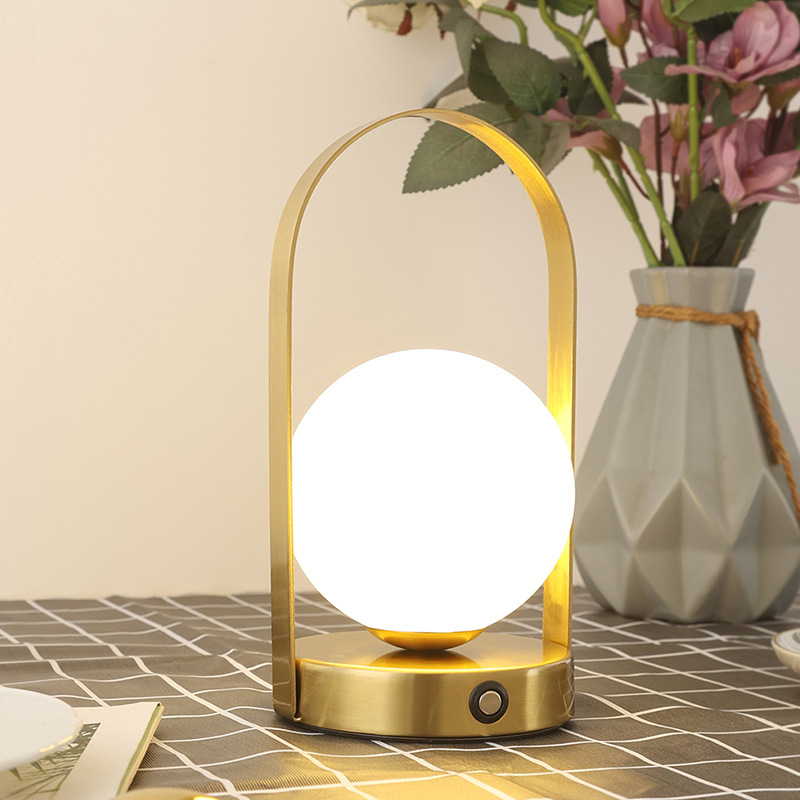 Nordic Bedroom Remote Control Lamp Simple Modern Long Lamp Wedding Lamp Pair of Rechargeable Dimmable Touch Atmosphere Lamp Table Lamp