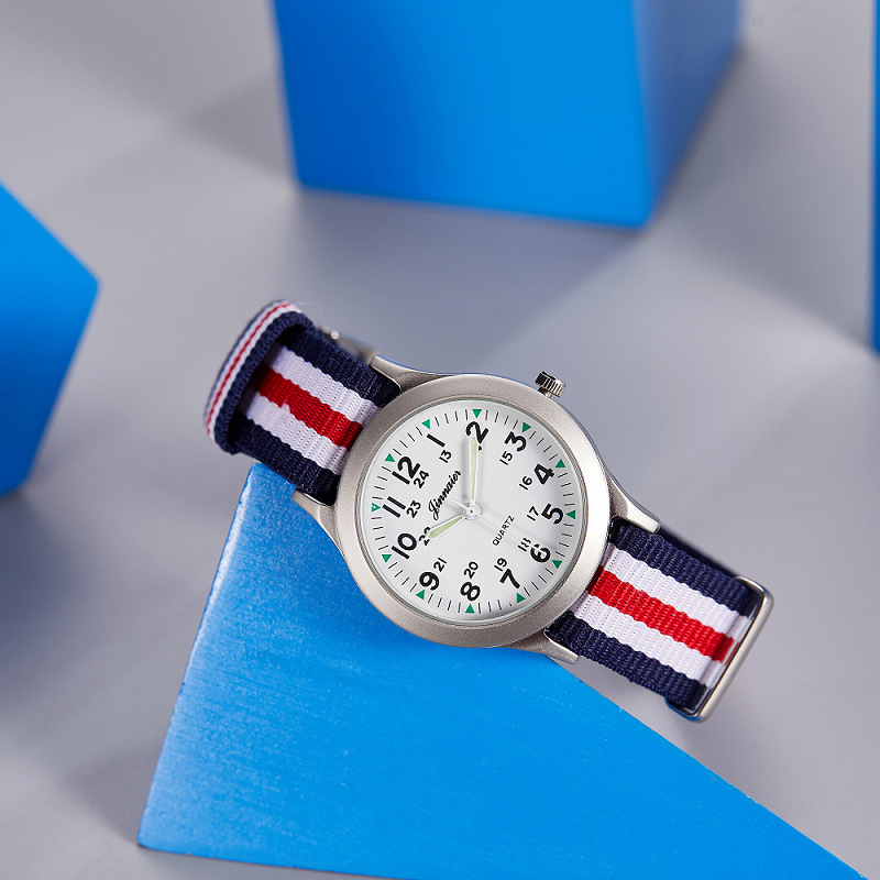Picture of Student Casual Canvas Woven Watch with Pin Buckle Watch Pointer Manufacturer Popular Cross-Border Wholesale Watch