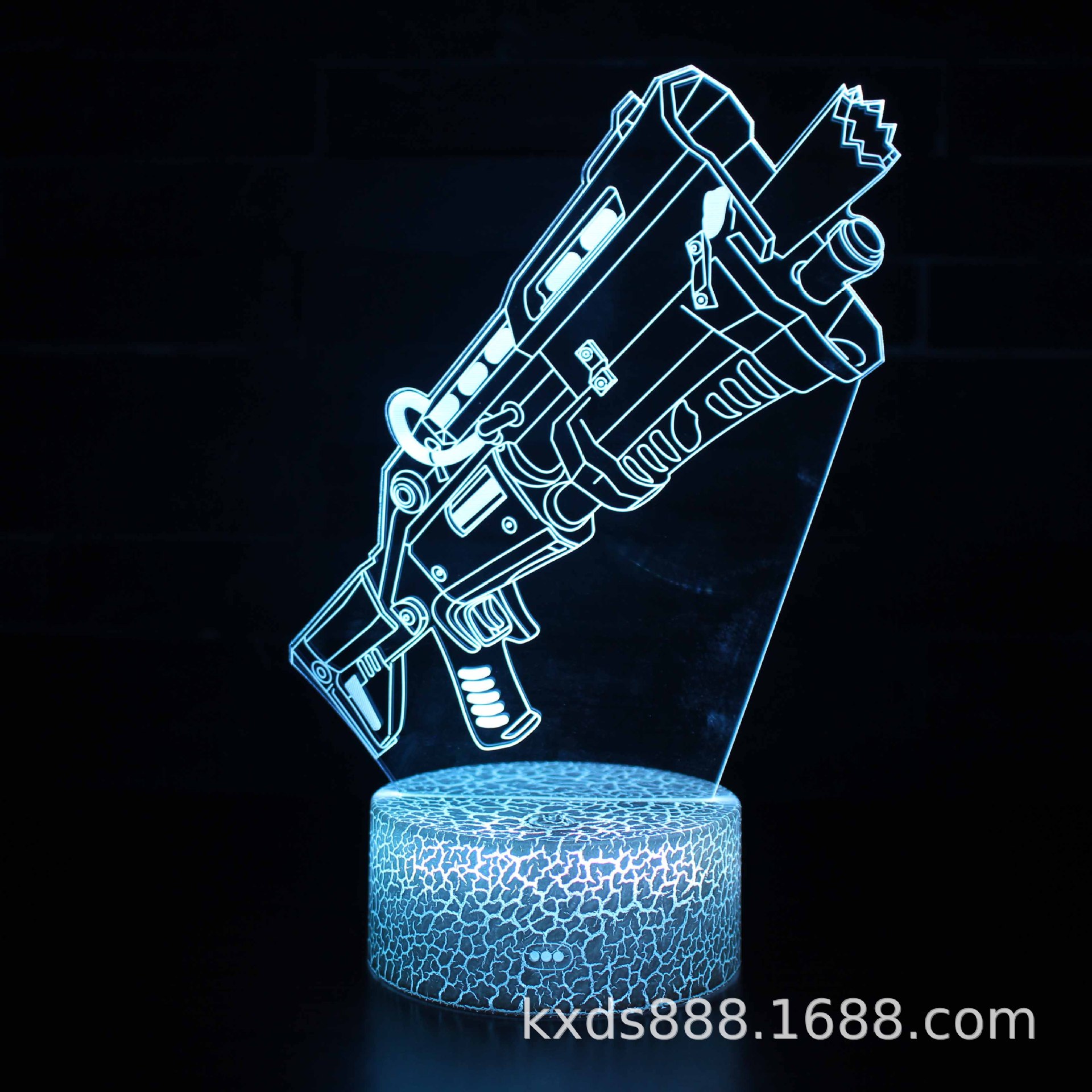 Picture of Kaixing Cross-border Exclusive Fortress Night Game Series 3D Nightlight LED Colorful Touch Remote Control Creative Table Lamp