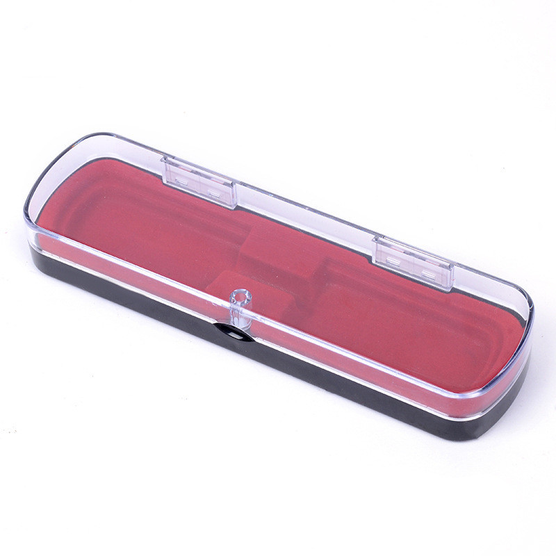 Jinbaoke K01 acrylic transparent ball pen box magnet flip gift box pen signature pen packaging box