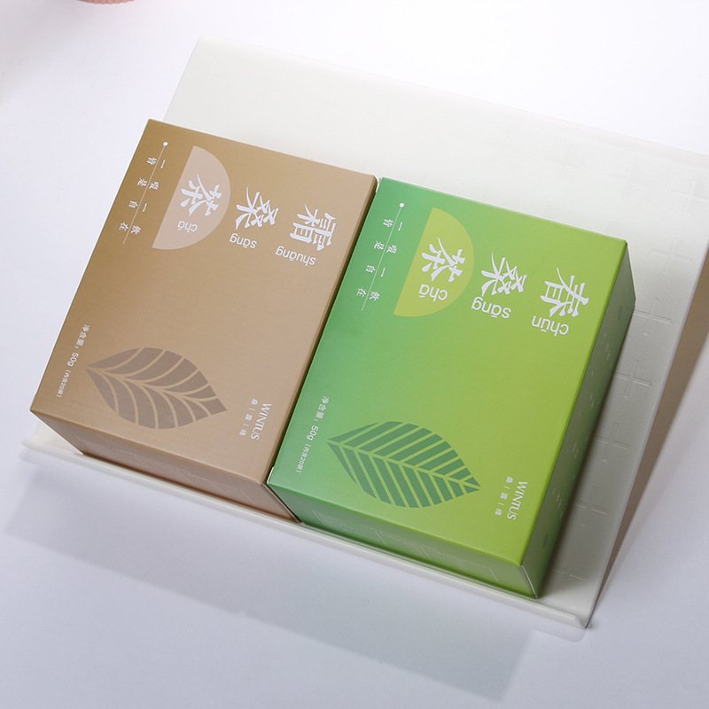 Scented Tea Carton Custom Design and Printing Health Tea White Cardboard Color Box Custom High-End Tea Kraft Paper Packaging Box