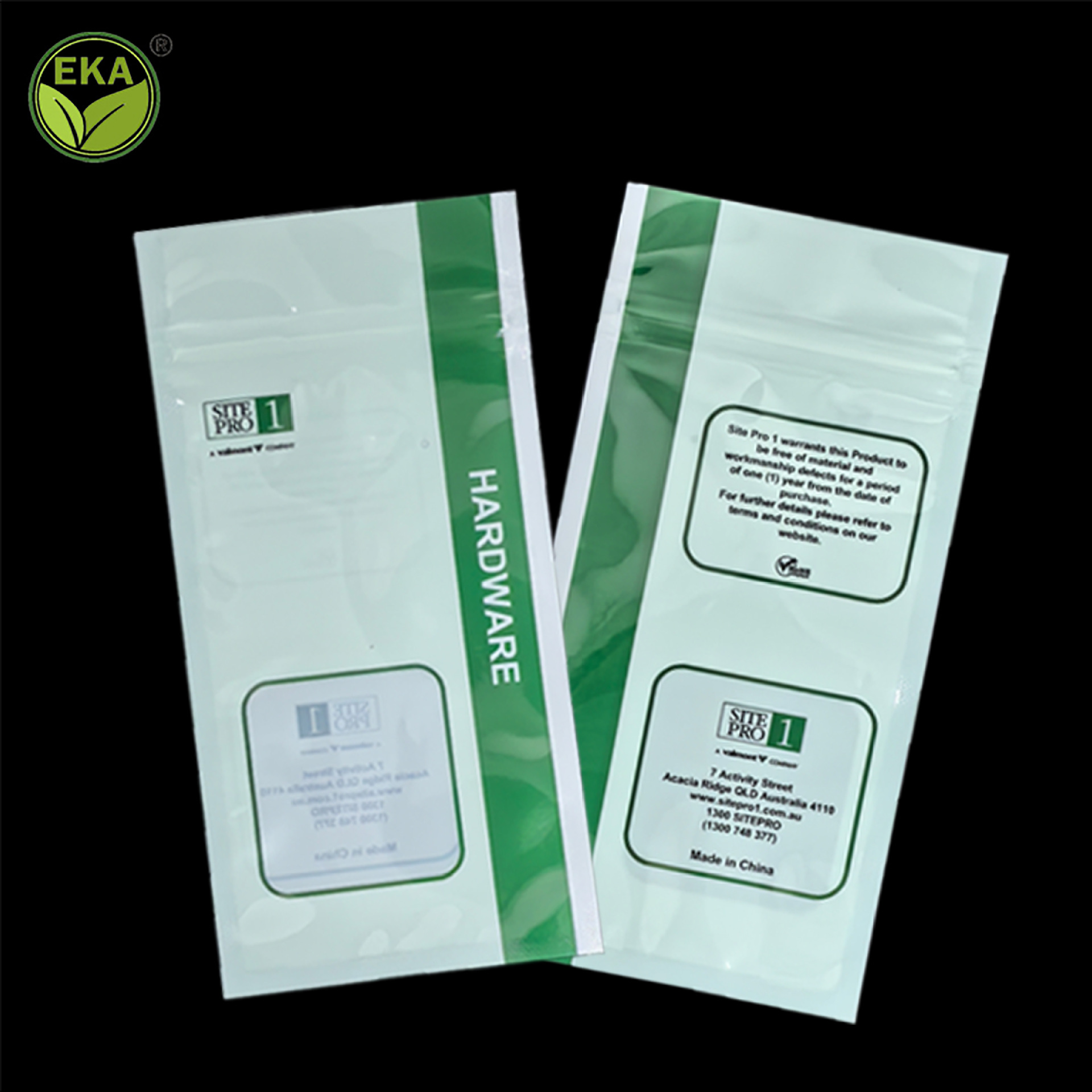 Picture of Customized Silicone Earplug Packaging Bag, Digital Product Ziplock Bag, Data Cable Packaging Bag, Sealed Three-Side Zipper Bag