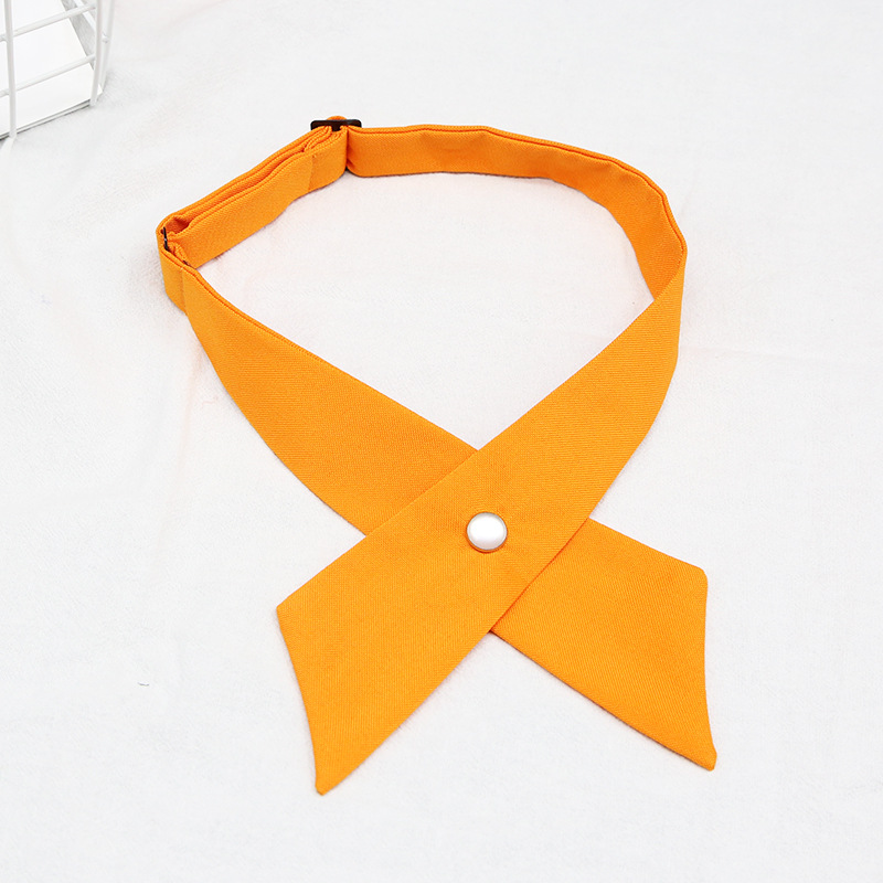 Picture of Japanese and Korean Casual Cross jk Cross Bow Tie Solid Color Printed Bow for Men and Women Professional Uniform Bow Tie Collar Flower