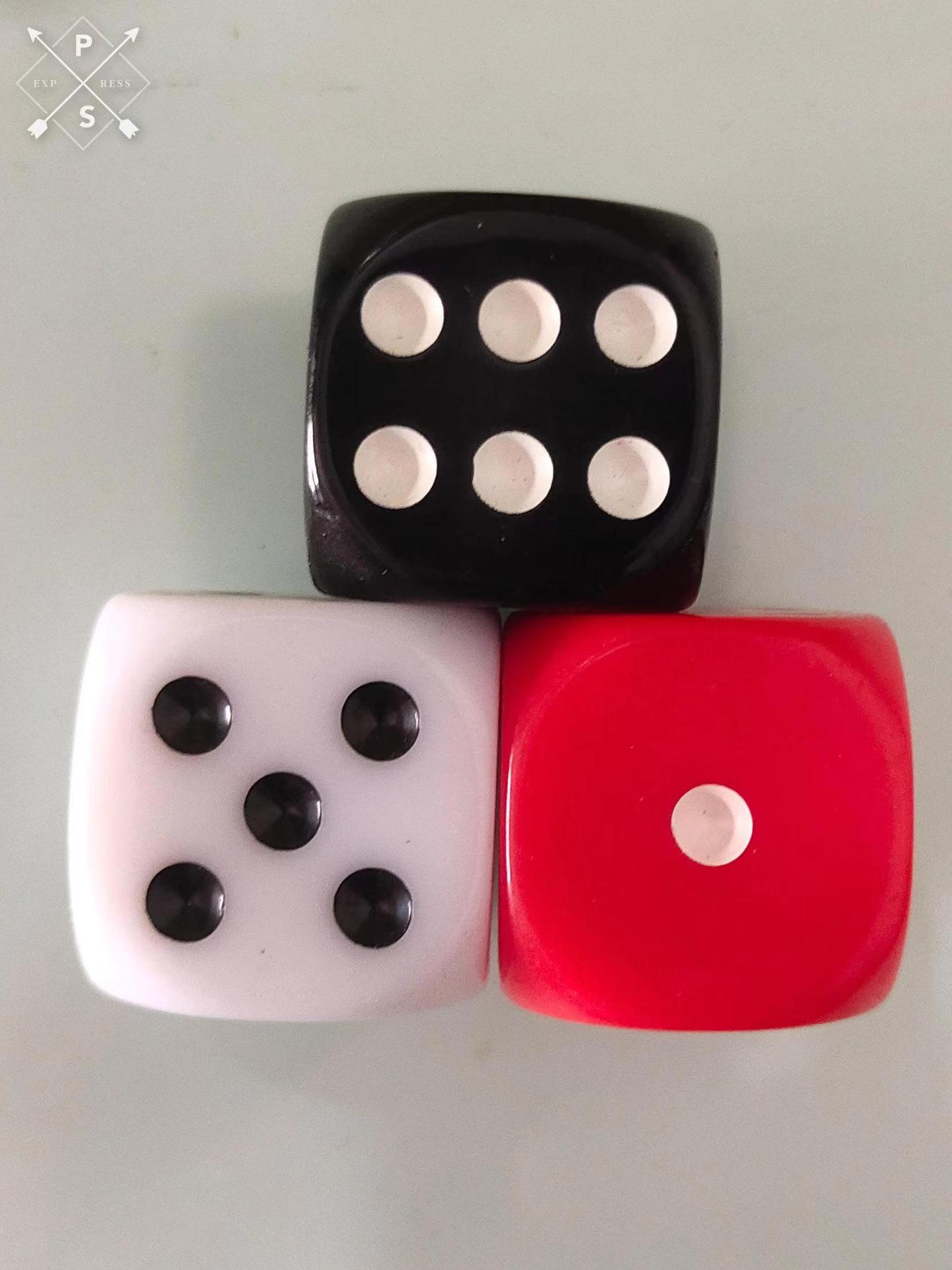 Picture of Spot wholesale 25mm rounded solid color color dice sieve throw