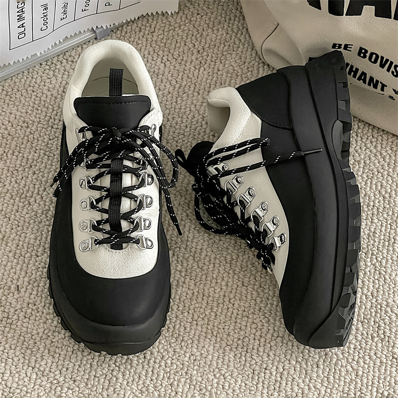 2024 new spring hiking shoes men's height all-match breathable shoes couples non-slip outdoor hiking shoes