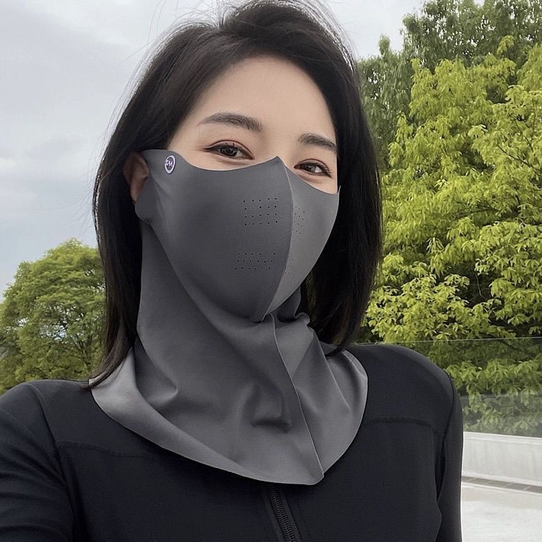 2024 Summer New 3D Breathable Mask Anti-ultraviolet Sunshade Neck Long Ice Skin Eye Angle Mask