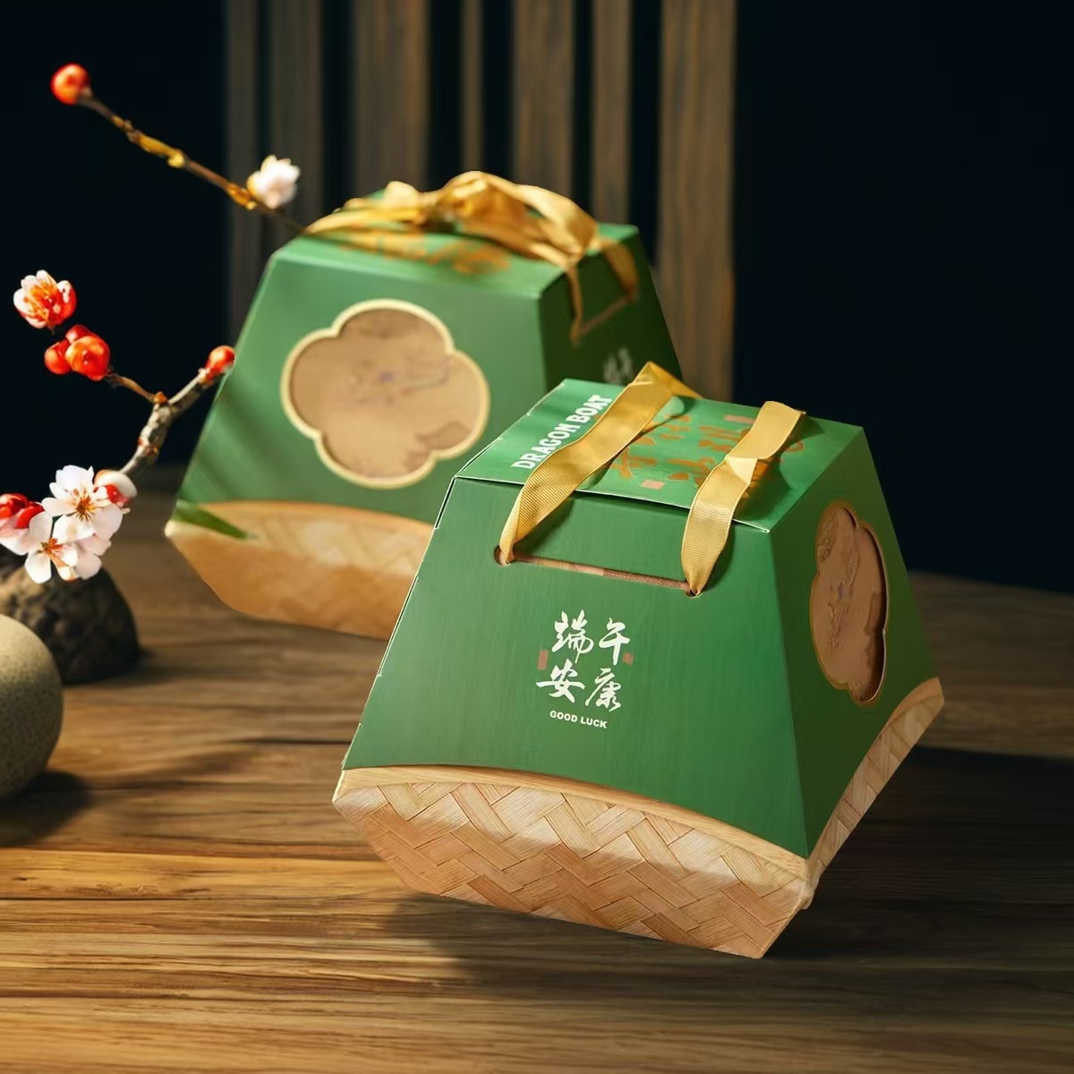 2025 New Dragon Boat Festival Zongzi Corrugated Box Packaging Box High-end Hotel Traditional Dragon Boat Festival Salted Duck Egg Gift Box