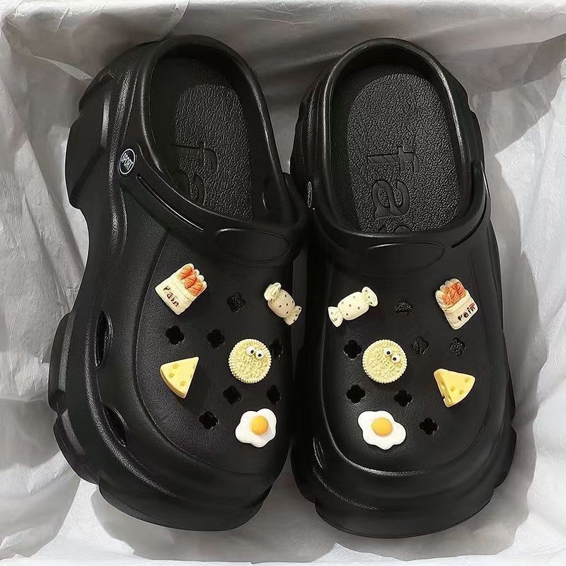 Picture of Baotou EVA hole shoes in 2025 new fashion and versatility student comfortable and casual two-wear non-slip slippers for women's summer