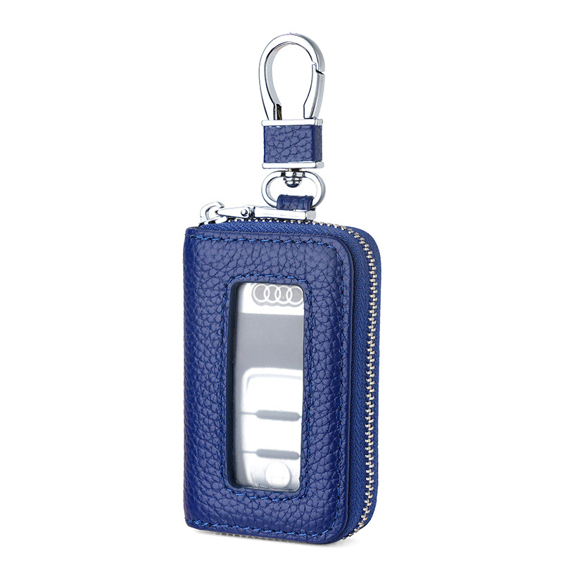 Picture of Cross-border New Real Soft Leather Car Key Case Window PU Leather Car Key Case Japanese and Korean Zipper Multi-color Explosions