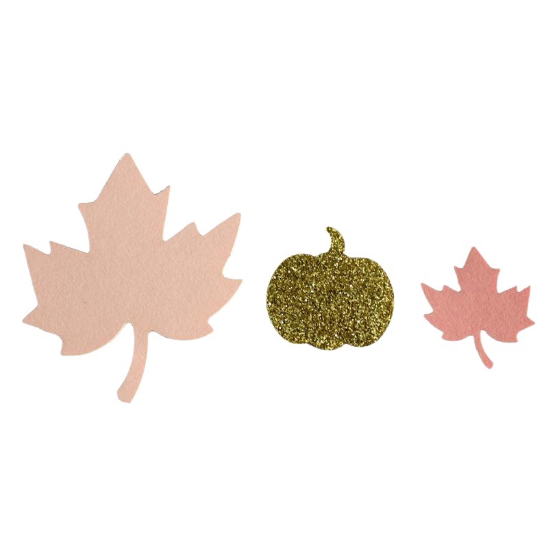 Maple Leaf Pumpkin Paper Thanksgiving Party Desktop Decoration Confetti DIY Accessories Ornaments Cross-Border Wholesale Finished Products