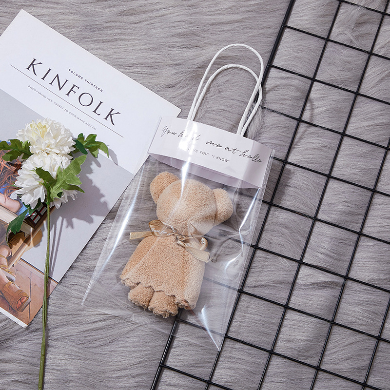 Picture of Bear Towel Souvenir Wedding Opening Small Gift Kindergarten Graduation Wedding Shop Creative and Practical Return Gift Wholesale