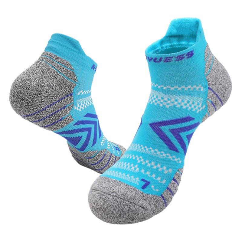 Short Tube Running Socks Men's Marathon Thickened Towel Bottom Women's Professional Sports Socks Children's Badminton Socks Men