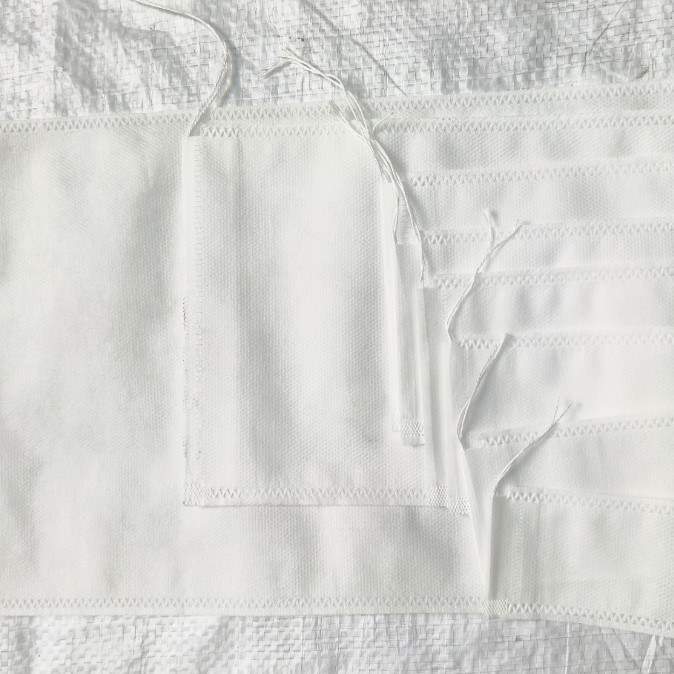 Non-Woven Disposable Decoction Bag, Boiled Brine Bag, Filter Bag, White Pull-Out Drawstring Bag