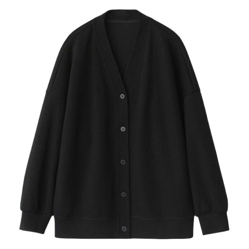CHICVEN "Endless Migration" Casual All-match Loose V-neck Mid-length Cardigan Jacket bf Stacked to Wear