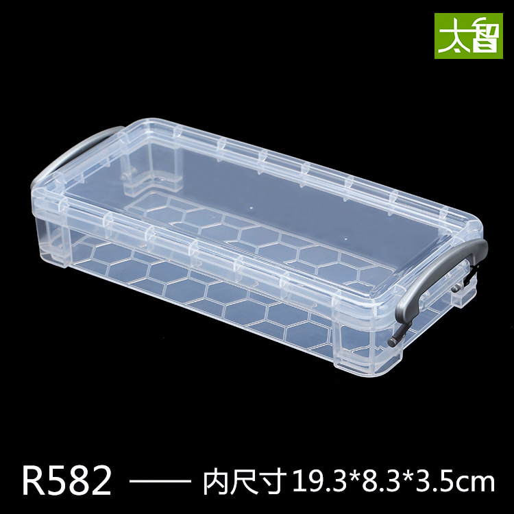 Wholesale Jianhua R582 rectangular plastic box transparent plastic storage box parts Box storage box wholesale