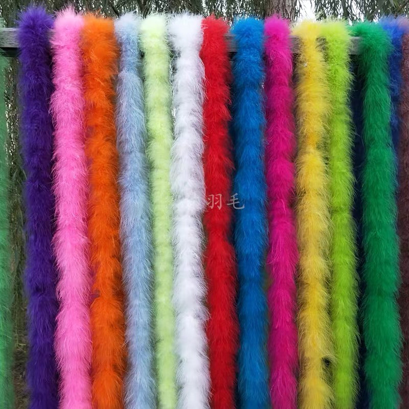 Thickened Full Fleece Feather Strip Wedding Decoration Fur Slippers Clothing Accessories Festival Bouquet Diy Bouquet Feather Strip