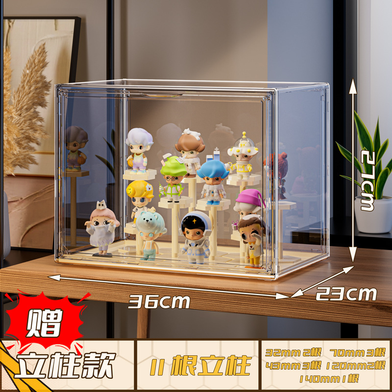 Picture of Blind Box Display Box Hand-Made Acrylic Storage Transparent Bubble Mart Display Cabinet Dust-Proof Box Toy Building Block Display