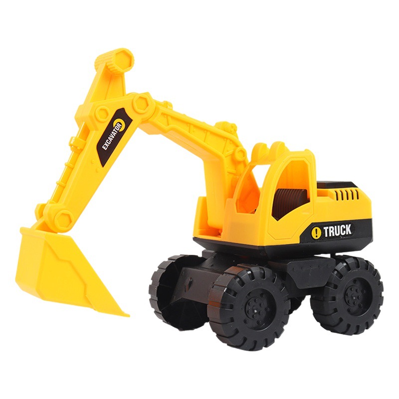 Cross-border Oversized Shatter-resistant Excavator Toy Car suit Gift Children's Construction Car Boy Sliding Beach Toy
