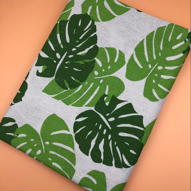 Picture of Polyester Cotton Spinning Linen Fabric Fresh Print Turtle Back Cedar Deer Tablecloth Pillow Storage Basket Cloth