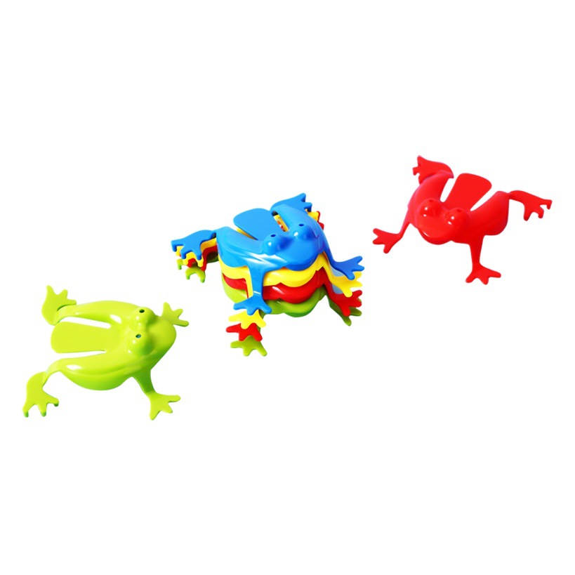 Children's Jumping Frog Jumping Frog Plastic Press Bouncing Toad 8090 Nostalgia Parent-Child Interactive Toy