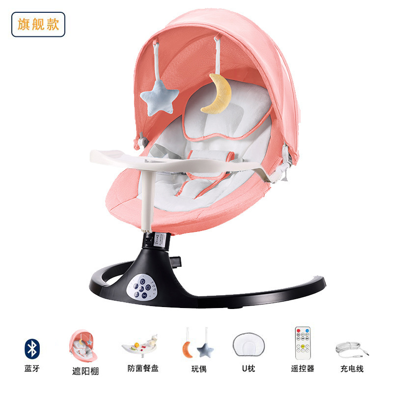 Picture of Intelligent Baby Rocking Chair Electric Rocking Chair Artifact for Sleeping Baby Rocking Chair Multifunctional Recliner Comforting Chair