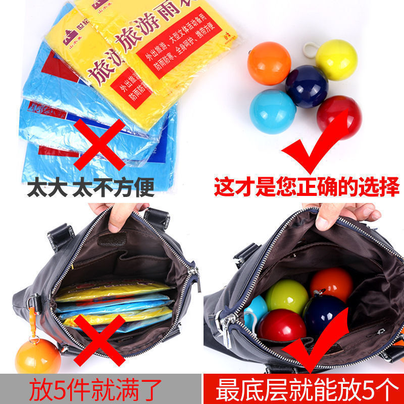 Picture of Disposable Raincoat Thickened Split Extra Large Special Rainproof Long Poncho Portable Outdoor Transparent Raincoat Ball Wholesale