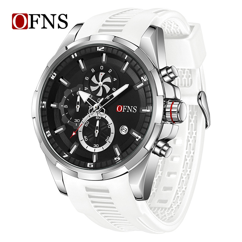 Picture of O'Fani's Men's Quartz Watch Small Three-Pin Chronograph Quartz Men's Watch Calendar Multifunctional Waterproof Wrist Watch