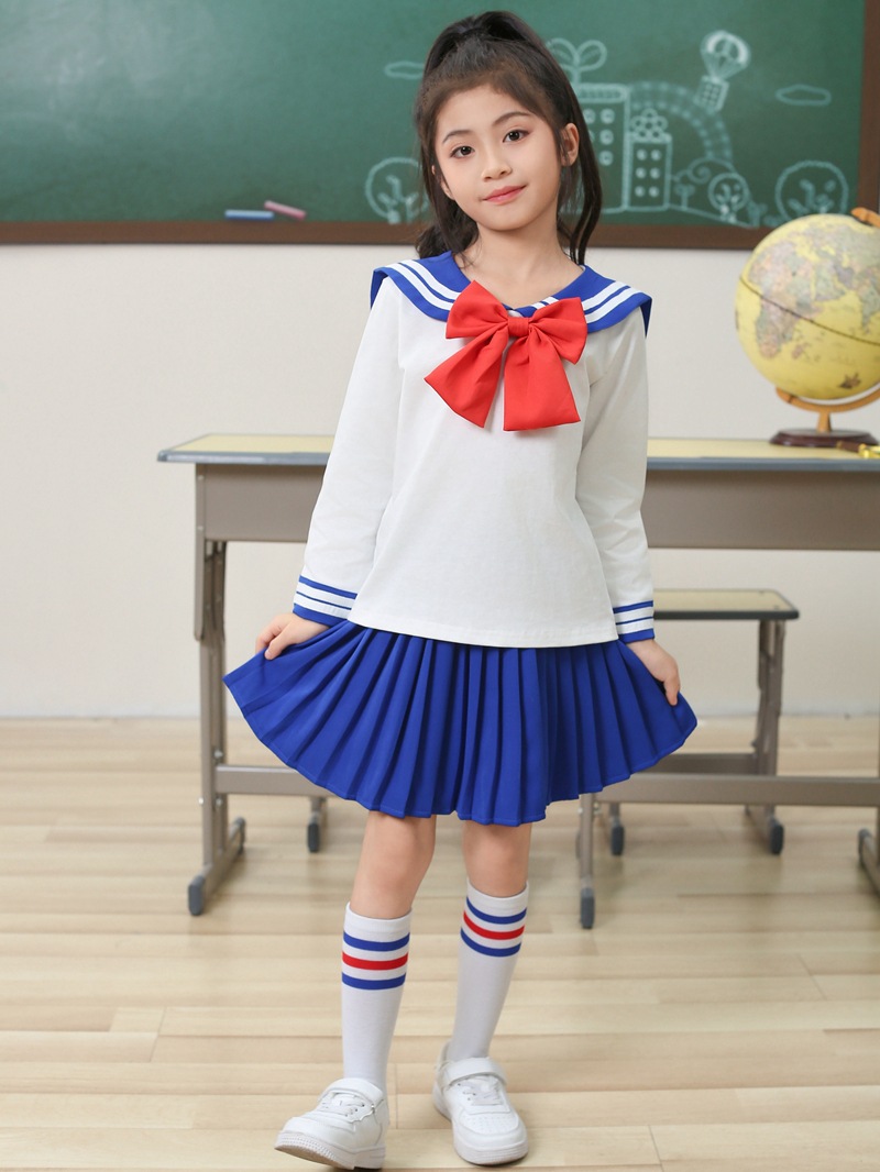 Picture of Children's Autumn Suit Sailor Moon Cosplay Stage Catwalk Water Ice Moon Dress Female Performance Clothing K-Style