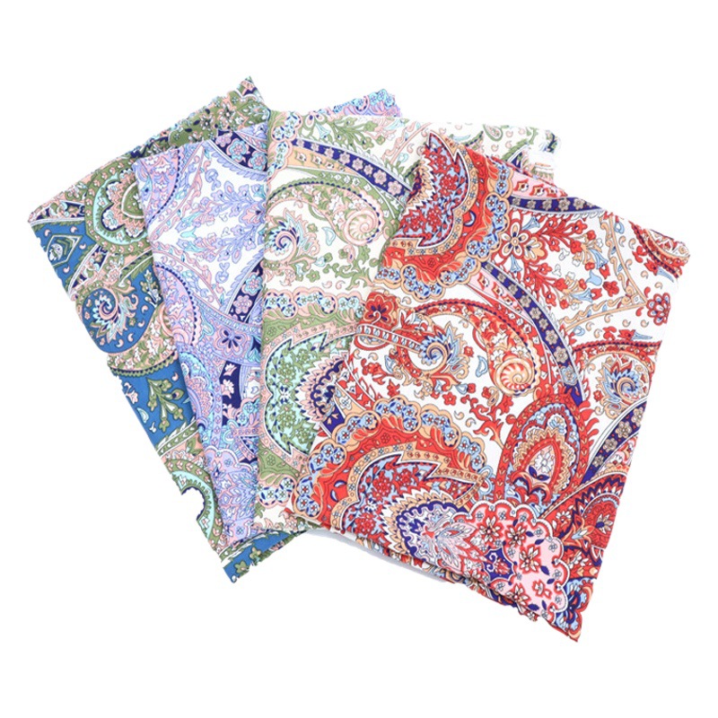 New fine cashew flower ethnic clothing polyester printed cloth women's clothing dress chiffon printed fabric