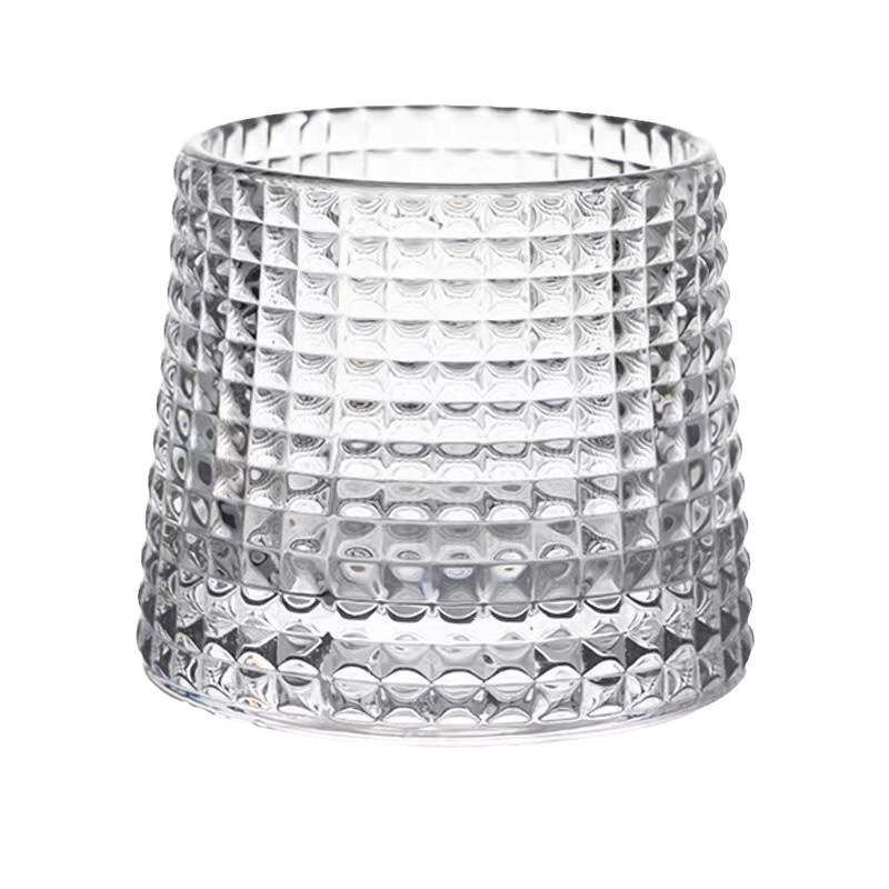 Picture of Rotating shake cup whiskey gyro Cup foreign wine glass water ripple Glacier Cup vertical stripe tumbler water Cup wholesale