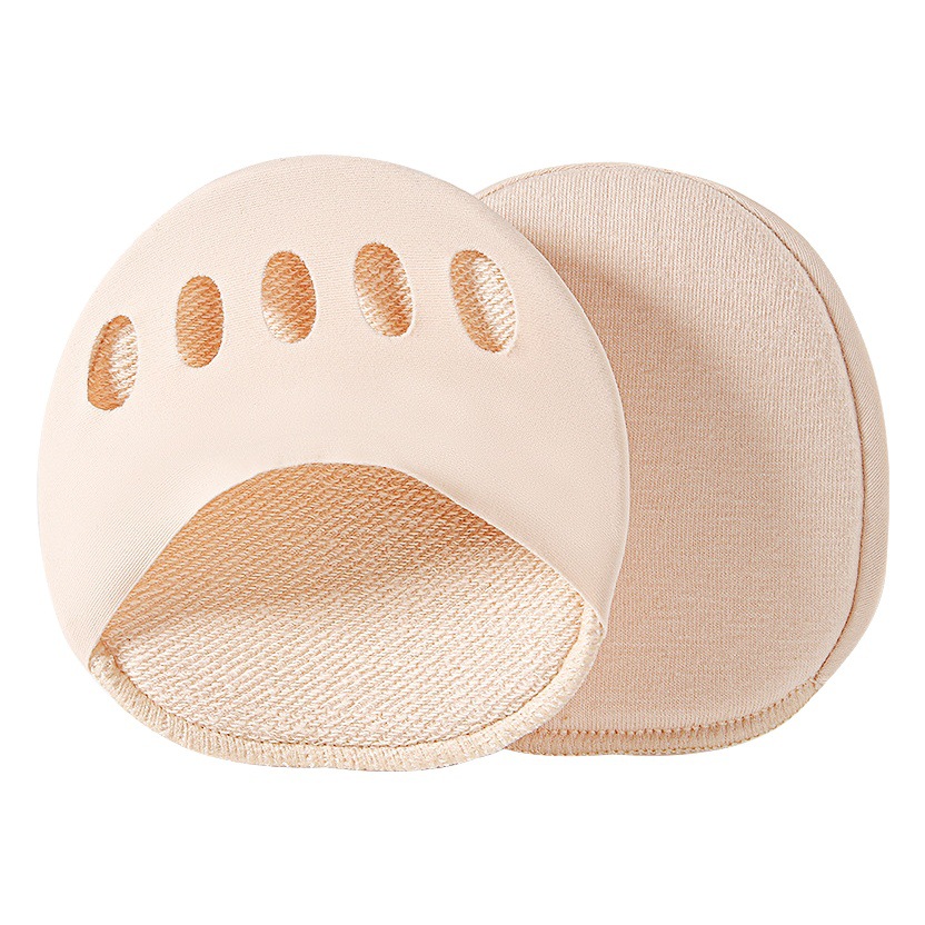Front sole pad anti-pain pad five-finger front palm pad women's high heel shoes artifact half size pad invisible non-slip front sole socks super soft