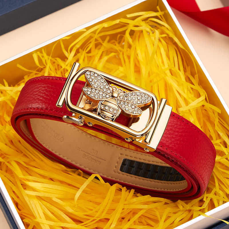 Picture of King Paul leather belt women's high-end sense Joker decoration with jeans pants genuine belt women wholesale