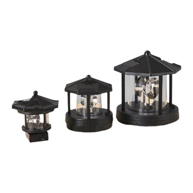 Cross-Border New Product Solar Rotating Light Tower Fire Table Led Light Outdoor Garden Landscape Courtyard Lawn Decorative Light