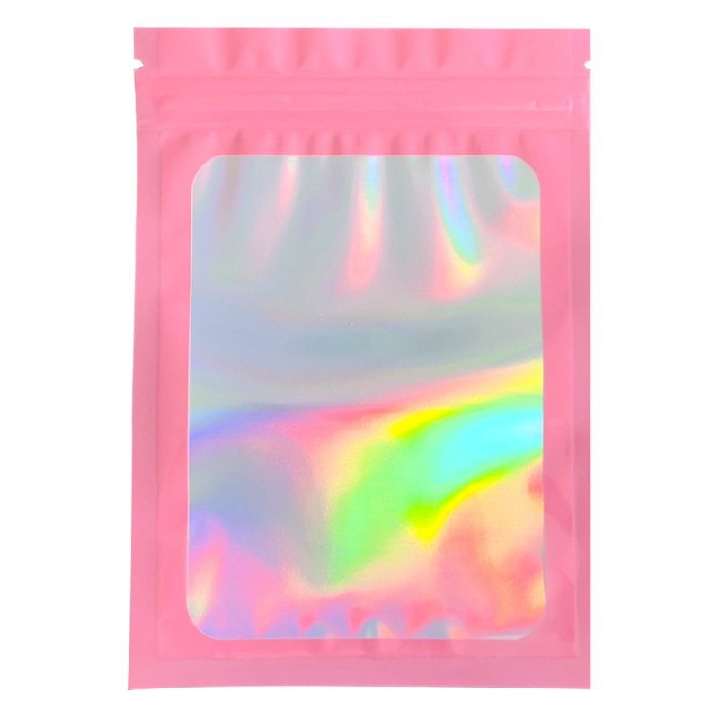 Laser Colorful Ziplock Bag, Colorful Plastic Bag, Thickened Colorful Transparent Storage Bag, Sealed Bag, Multi-Functional Sealed Bag