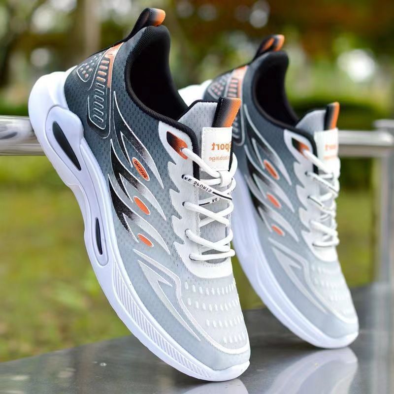 Picture of Autumn Men's Shoes 2025 New Fashion Trendy Fly-Knit Breathable Sports Casual Shoes Student Soft-Soled Comfortable Running Shoes