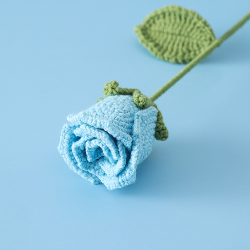 Picture of Tanabata Festival Christmas New Arrival Handmade Crocheted Sheffield Line Small Wine Glass Rose Branches for Wife Lover