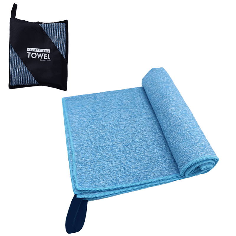 Picture of Quick-Drying Beach Towel Multi-Color Portable Quick-Drying Fitness Sports Towel Outdoor Beach Towel Mesh Bag