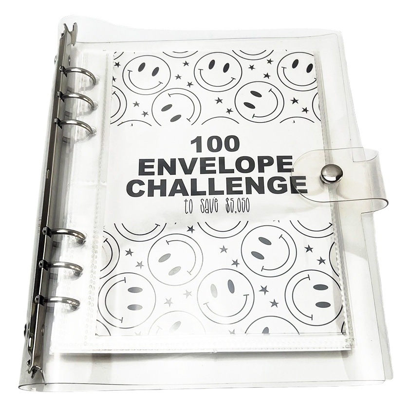 New loose-leaf book 100Envelope Savings Challenge Binder save money Challenge Binder
