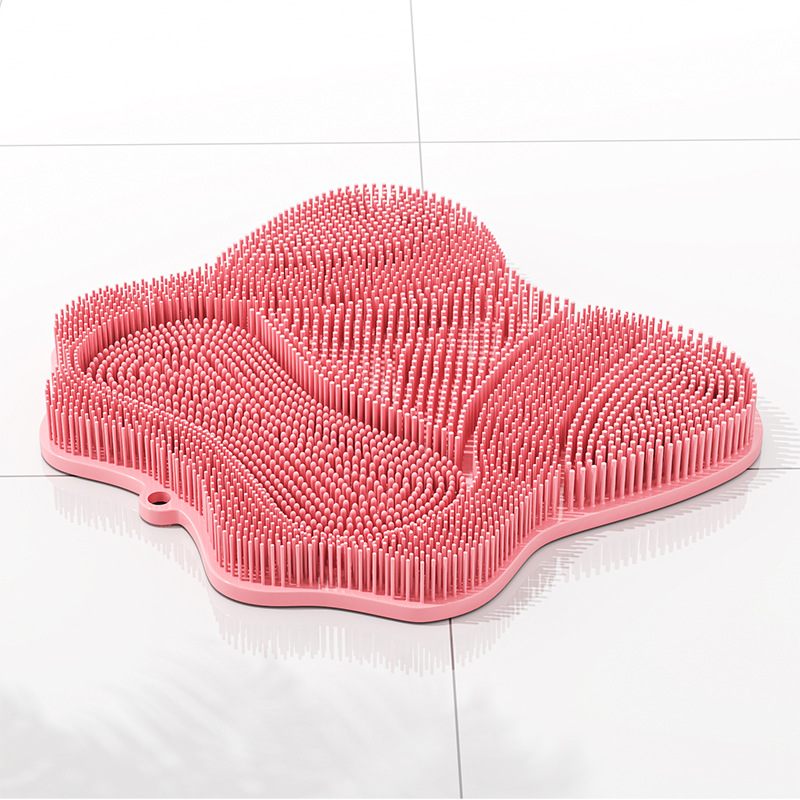 Picture of Rubbing Back Pad Bath Bathroom Non-slip Foot Mat Lazy Man Artifact Exfoliating Massage Mat Convenient Multifunctional Floor