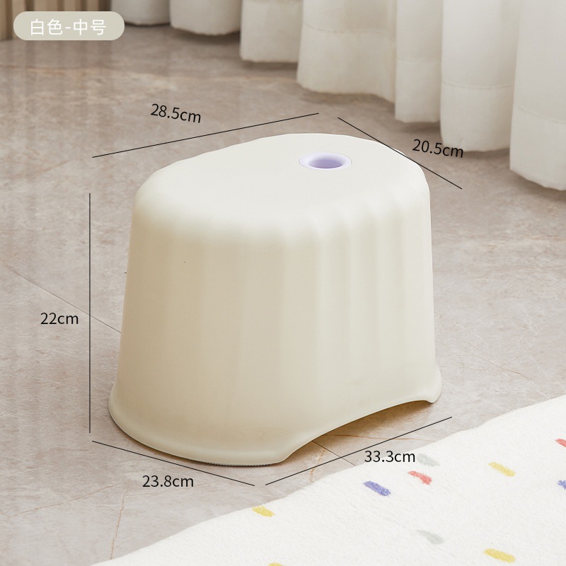 Picture of Household Plastic Small Stool Simple Style Thickened Coffee Table Small Stool Shoe Changing Stool Sofa Stool Bathroom Low Stool Chair