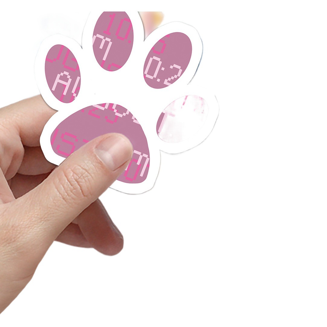 50 dog footprints graffiti non-infringing cartoon children's original hand-painted DIY cup luggage sticker waterproof